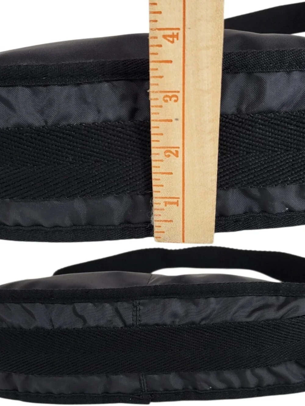 Gap Black Satin Nylon Cargo Hobo Bag Y2K Utility Purse Techwear VTG 2004 Sz S/M